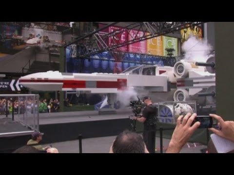 World's largest lego model: Life-sized Star Wars X-wing Starfighter made from 5.3 million bricks