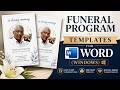 Free Funeral Program Template