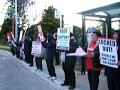 Waitakere Hospital Locked Out workers picket