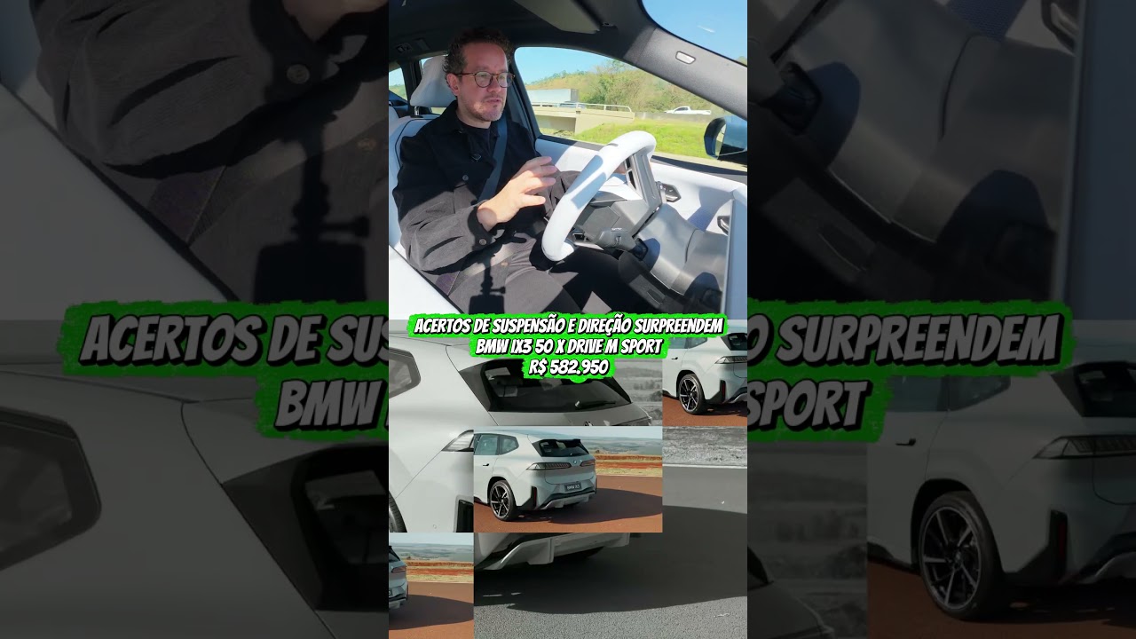 CONFORTO DE SUV E DIREÇÃO DE CART? O acerto do novo BMW iX3! 🚙⚡