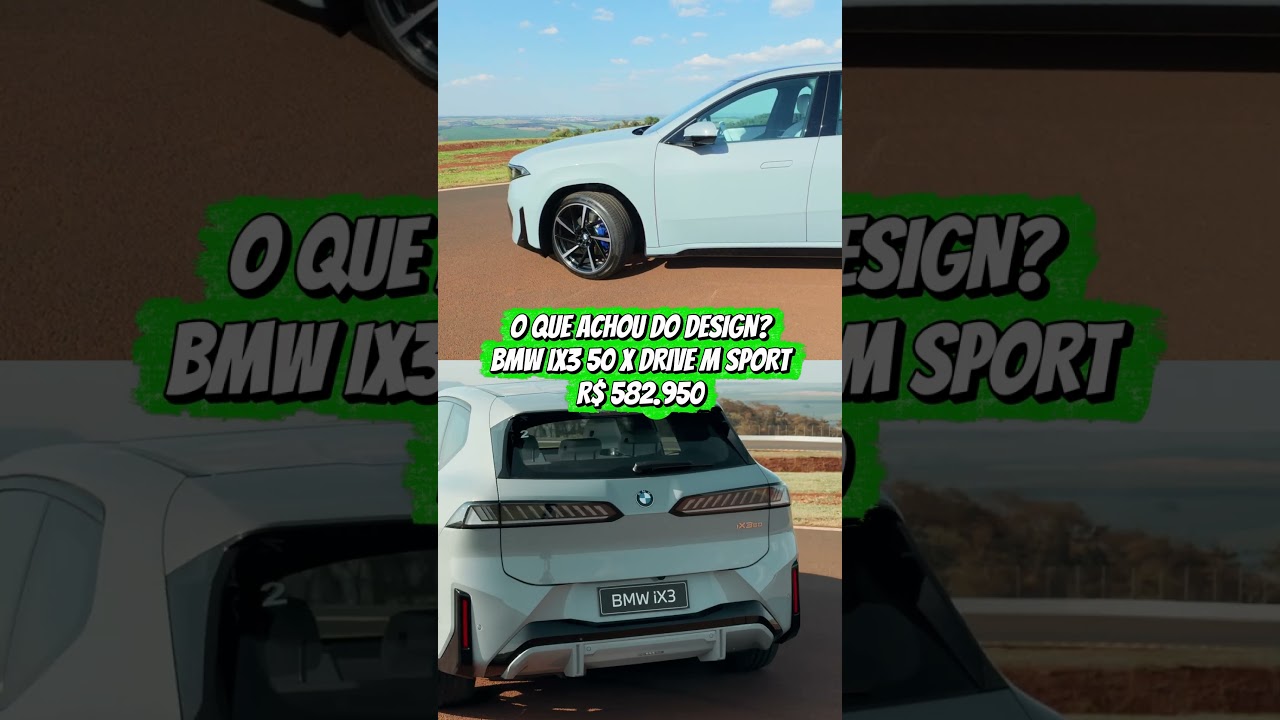 O QUE ACHOU DO DESIGN? O polêmico visual retrofuturista do BMW iX3! 🚙⚡