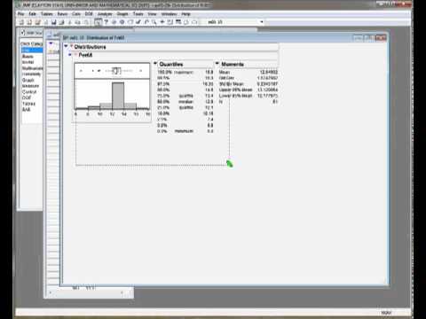 how to use jmp to draw histogram