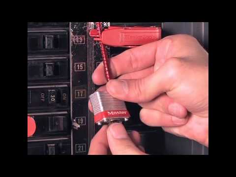 Screen capture of Master Lock Safety 7C5RED - Circuit Breaker Compact Padlock
