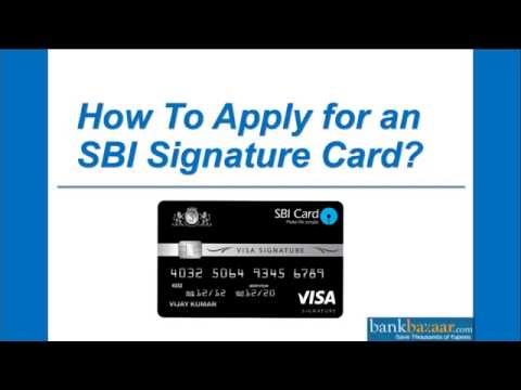 how to apply sbi credit card