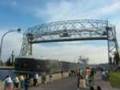 VERY LARGE ship leaving Duluth, Minnesota