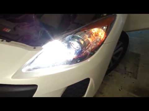 2012 Mazda Mazda3 Headlight – Checking New Low Beam, High Beam & Turn Signal Bulbs