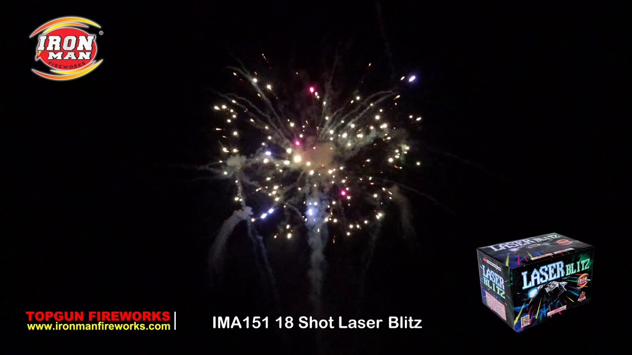 IMA151 Laser Blitz-New 500Gram Cake by Topgun Fireworks