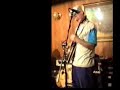 Graham Evans of Groundpig playing the Banjo