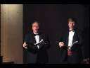 Glenn Bengtsson and Stellan Dahlin sing Jul jul str�lande jul by Nordqvist in Halmstad 2005