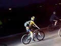 Night ride start. About 200 starters. Lights on.