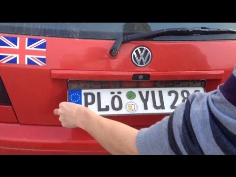 Anleitung: Nummernschild austauschen/ Nummernschild wechseln/ Kennzeichen wechseln