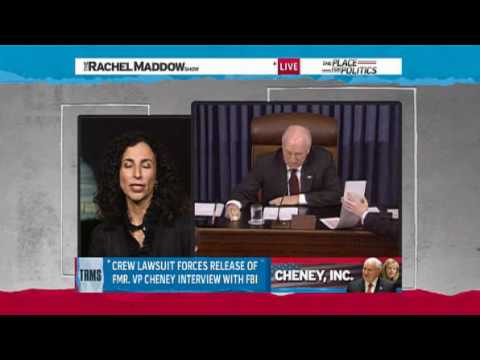 Melanie Sloan Discusses Release of Notes of Cheney’s FBI Interview in Wilson Leak Case