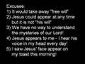 Prove that Jesus is imaginary in less than 5 minutes
