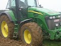 john deere 7820+charrue kuhn
