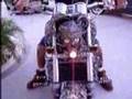 BAD ASS CUSTOM SKULL MOTORCYCLE HEADLIGHT ON SICK BUT STREETABLE SHOW BIKE. TWISTED 3D ARTWORK BY BLUE FLAME ALLEY. THE NEXT LEVEL IN INSANE MOTORCYLE ART...MOVE OVER AIRBRUSH! DURABLE 3D SCULPTURE PROVEN TO LAST! PURE STREET EVIL!