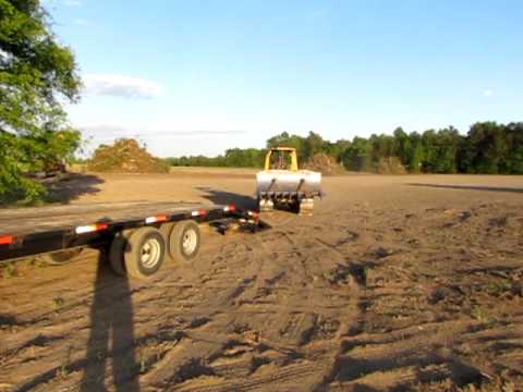 Gooseneck - Hauling the dozer to the store to get fuel and then to the next job.