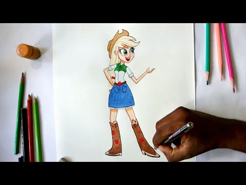 how to draw applejack