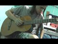 wow, it may not look like, but actually this is pretty fucking hard to play. the bass line was recorded with the same guitar.