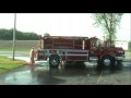 Liberty Twp Fire Department is responding to a barn fire west of Findlay, Ohio. This video contains the response and some footage of the 4 hour fire. Mutual Aid was received from Blanchard Twp. (Benton Ridge, Ohio) and McComb, Ohio. As you can see, upon arrival the barn was fully involved. The first responsiblity was to protect exposures. There was another barn 20 feet from the burning structure. Two water sources were used. A pond behind the home and a tanker shuttle with 6 tankers. The ...
