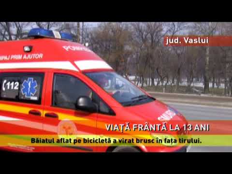 Băiat de 13 ani, accidentat mortal de un tir
