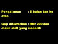 JAWATAN KOSONG - SEMI KERAJAAN