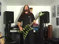 Me goofing around on Creeping Death from Ride The Lightning by Metallica on my Dean Razorback Slime Bumblebee guitar.