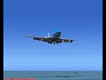 FS9 St Maarten Landings Airbus 340 vs Boeing 747