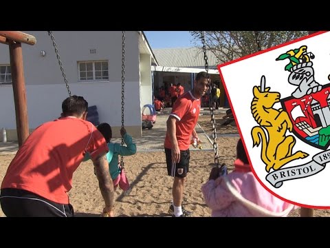 Bristol City visit Childline Botswana