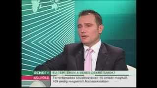 Bagó Zoltán az Echo Tv Heti mérleg című műsorában