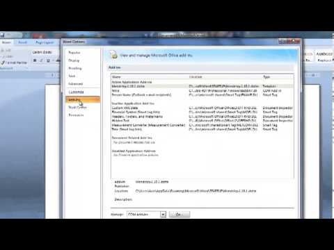how to troubleshoot ms word 2007