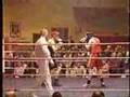 Amatuer Boxing bout first round at Light Heavy Weight