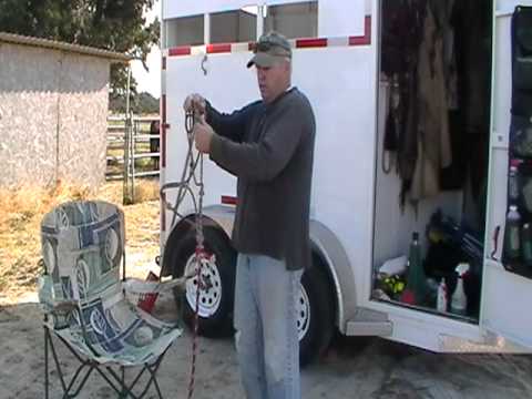 how to fasten rope halter
