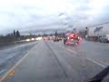Snow on 210 West Freeway (Monrovia, California)