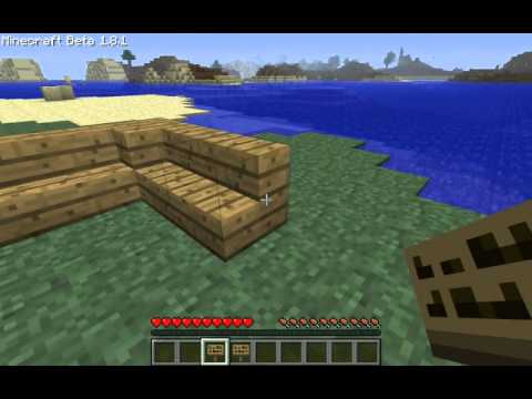 how to make a v on minecraft