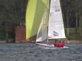 Laser SB3 One Design Sports Boat sailing on Lake Windermere