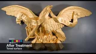 Conservation and Restoration Video of the U S S Enterprise Stern Eagle | Heller Conservation Services