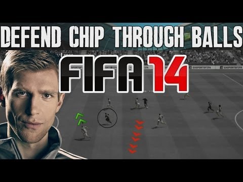 FIFA 14 Tutorials & Tips | How to Defend Chip Through Balls + Stop Lob | Best FIFA Guide (FUT & H2H)