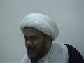 محاضرة لسماحة الشيخ صلاح مسؤول الروضة العباسية المطهرة خلال زيارته لحملة الثقلين للحج والعمرة لعام2008
