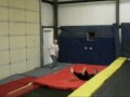 Double Backflip -- One of my first attempts at a Round-Off DoubleBack. That Tumble Track that I am on was TERRIBLE and it MIGHT have gotten me a couple inches higher than my normal round-off backs.
I know I messed up my set, and I might be able to do it now anyway, but any
