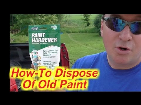 how to properly dispose of paint