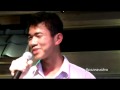 Vanny, guest singer at La Lune Restaruant doing a funny song on Metal Food