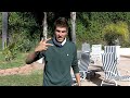 Trick Shot Golf Skip Across The Pool