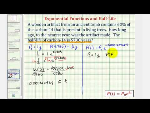 how to determine half life