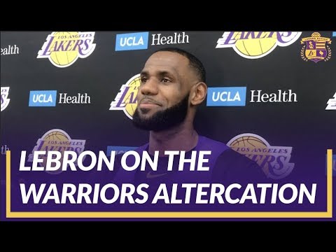 Video: Lakers Interview: LeBron was Asked About The Altercation In Golden State Between Draymond and KD
