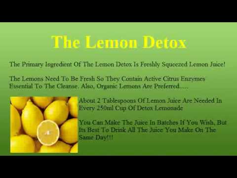The Lemon Detox Diet - How To Make The Lemonade