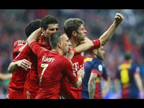CL - UEFAチャンピオンズリーグ準決勝1stLEG バイエルン・ミュンヘン4-0バルセロナ Scorer:Müller 25', 82' Gomez 49' Robben 73' Bayern Munich 4-0 Barcelona 2ndLEG バルセロナ 0-3 バイエルン・ミュンヘン...