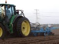 Maiszaaien Monosem 8 rijer en John Deere 6820 Trekkerweb