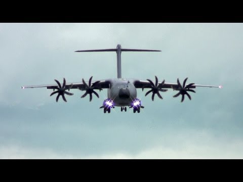Tactical Short Landing C-17 vs A400M. What Brakes The Most. Reversers, Wheels, Props, Spoilers?