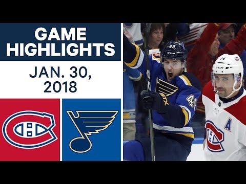 Video: NHL Game Highlights | Canadiens vs. Blues - Jan. 30, 2018
