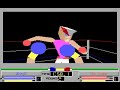 in this video from the old good dos game 4d sports boxing i beat the champ with a tko at 2:45 in the second round. this fight was 18th for my heavy class boxer character, and it isn't possible to fight the champ sooner (having fought less fights before). before every fight the boxer trains and gets improved physique, so fighting the champ as early as possible and beating him with a tko/ko was a real challenge. please note that i used the high simulation option (default) in this fight, ...
